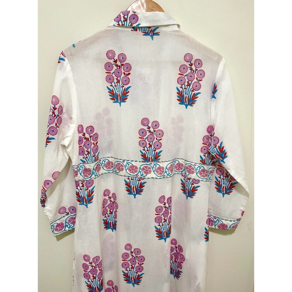 EUC Oliphant Marigot Shirt Dress Maxi Dress, Size XL - Picture 10 of 15